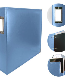 Couture Creations Classic Superior faux Leather Country Blue Album 12in x 12in CO728143