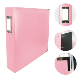 Couture Creations Classic Superior faux Leather Baby Pink Album 12in x 12in CO728149