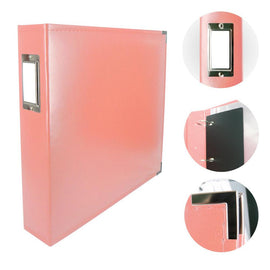 Couture Creations Classic Superior faux Leather Coral Pink Album 12in x 12in CO728154