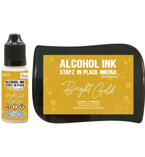 Pearlescent Bright Gold Stayz In Place Alcohol Ink and Ink Pad CO728167