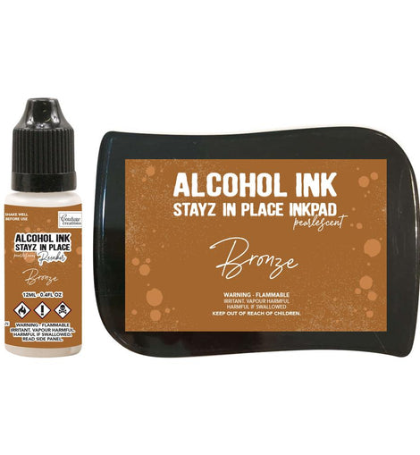 Pearlescent Bronze Stayz In Place Alcohol Ink and Ink Pad CO728170