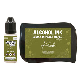 Khaki Pearlescent Stayz In Place Alcohol Ink and Ink Pad CO728173