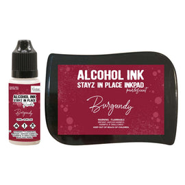 Burgundy Pearlescent Stayz In Place Alcohol Ink and Ink Pad CO728174