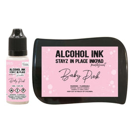 Baby Pink Pearlescent Stayz In Place Alcohol Ink and Ink Pad CO728182