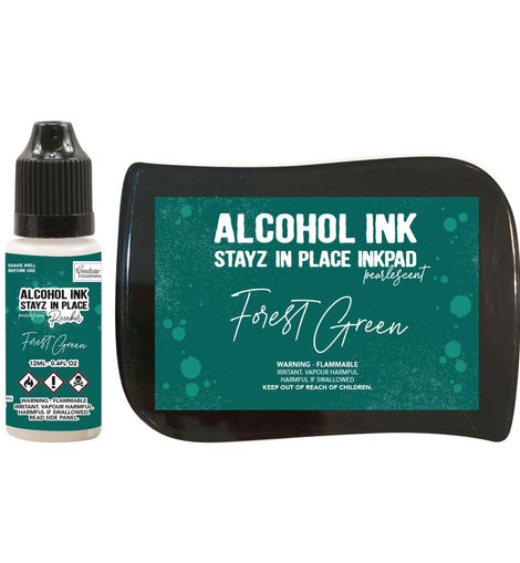 Forest Green Pearlescent Stayz In Place Alcohol Ink and Ink Pad CO728185