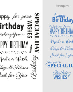 Happy Birthday Sentiment Stamp Set (13pc) CO728265