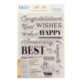Congratulations Sentiment Stamp Set (14pc) CO728266