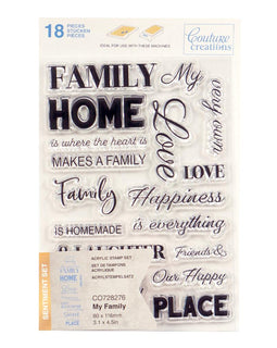 My Family Sentiment Stamp Set (18pc) CO728276