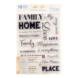My Family Sentiment Stamp Set (18pc) CO728276