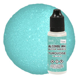 Turquoise Glitter Accents Alcohol Ink - 12mL CO728351