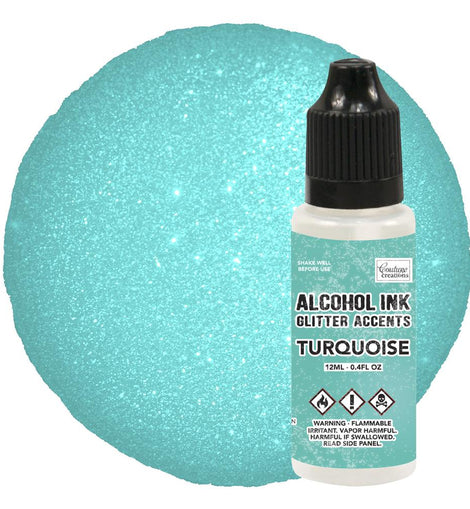Turquoise Glitter Accents Alcohol Ink - 12mL CO728351