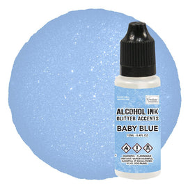 Baby Blue Glitter Accents Alcohol Ink - 12mL CO728352