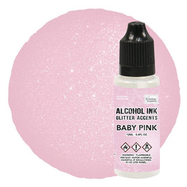 Baby Pink Glitter Accents Alcohol Ink - 12mL CO728353