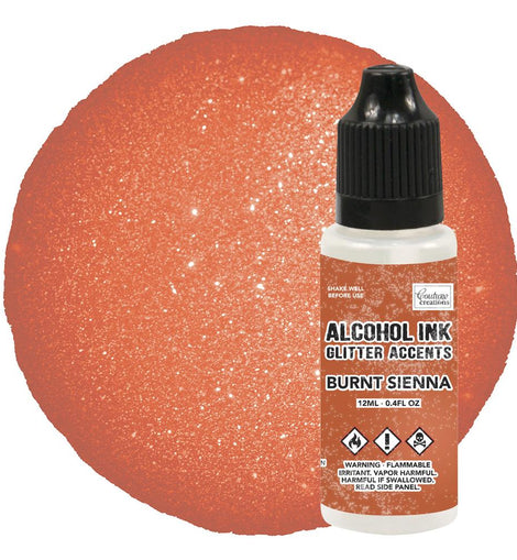 Burnt Sienna Glitter Accents Alcohol Ink - 12mL CO728357
