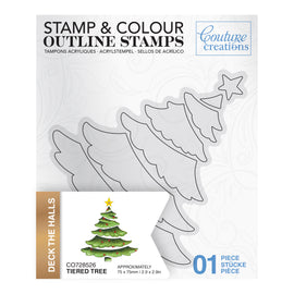 Tiered Tree Outline Stamp CO728526