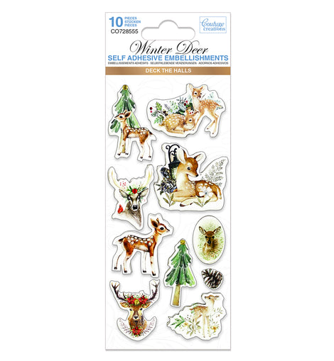 Winter Deer Christmas Embellishment CO728555