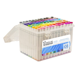Twin Tip Alcohol Ink Marker Case (includes 108 colours) COAPC2