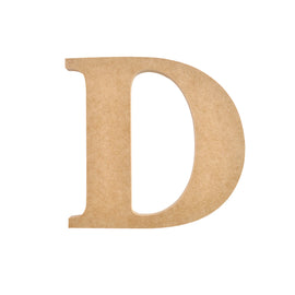 D - 9cm Wooden Letter