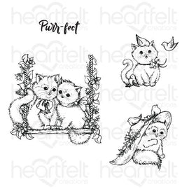 Purr-fect Playdate Cling Stamp Set (HCPC-3875)
