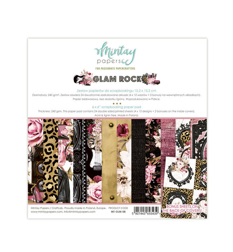 Glam Rock 6 x 6 Paper Collection by Mintay MT-GLM-08
