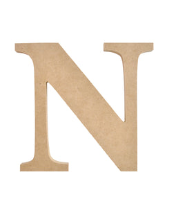 N - 9cm Wooden Letter