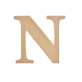 N - 9cm Wooden Letter