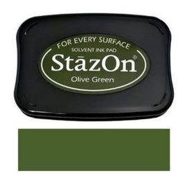Olive Green Staz On Solvent Ink pad SZ-51**