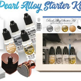 Pearl Alloy Starter Kit (4 Inks, Blending Solution, Applicator Tool & More) CO727642