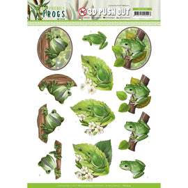 Tree Frogs 3D Pushout SB10523