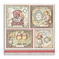 Alice Cards Double Sided 12 x 12 Paper Alice Through The Looking Glass Collection SBB817