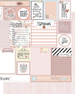 Rock-A-Bye Baby - Pocket Cuts Paper - Hey Baby Girl Collection UCP2371