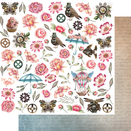 Inner Workings Paper - Steampunk Boutique Collection UCP2393