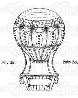 Baby's Air Balloon Cling Stamp Set