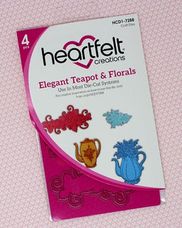 Elegant Teapot & Florals Die (HCD17288)