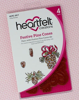 Festive Pine Cones Cling Stamp Set (HCPC3917)