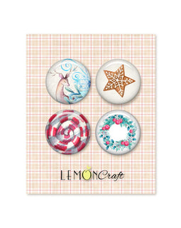 Joy To The World Buttons - Self Adhesive LD-JTW01