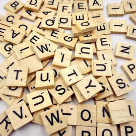 Alphabet Scrabble Tiles (Wooden)