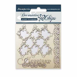 Lace and Border Chipboard (SCB07)