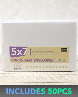 Couture Creations 5 x 7 Envelopes White (50 pack) AD5X7ENV